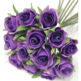 Фиолетовые розы поштучно от 15 штук!