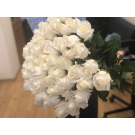 51 белая роза Вайт Шоколад