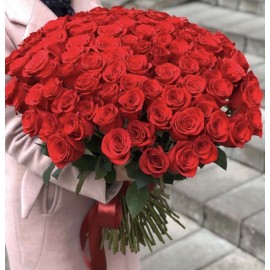 101 роза Фридом высота 60 см